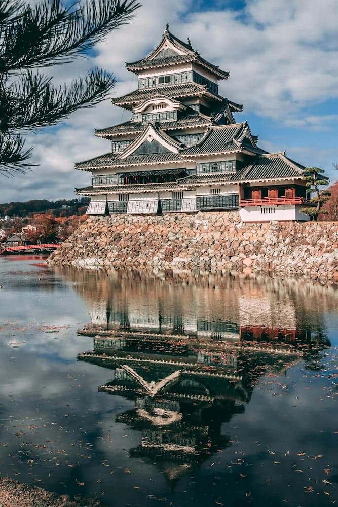 Yasaka Pagoda street in Kyoto, Japan, framed by cherry blossom